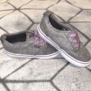 Toddler size 8 gray/purple vans